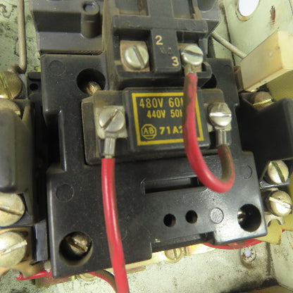 Allen-Bradley 709-BAB Size 1 AC Automatic Motor Starter 480V 3Ph NEMA 1