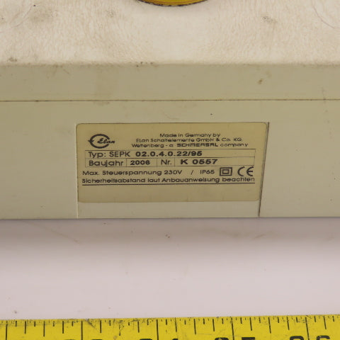Elan SEPK 02.0.4.0.22/95 Two-Hand Safety Control Station Panel 230V E-Stop