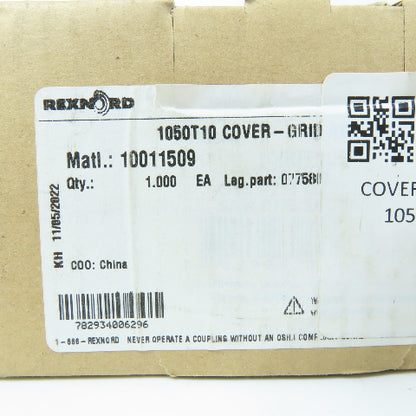 Rexnord 10011509 1050T10 Steelflex Grid Coupling Cover & Grid Kit