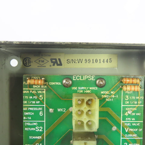 Eclipse 5602-10-1 Burner Terminal Wiring Base