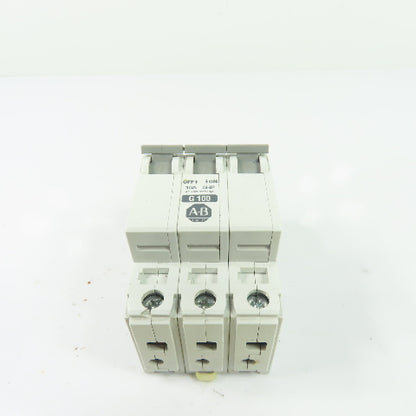 Allen-Bradley 1492-CB3 G100 3-Pole Circuit Breaker 10A 5HP 480VAC/277VAC 3Ph