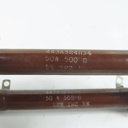 RES INC 443A324H34 Dual Wirewound Power Resistor Bank 50W 500 Ohm 5%