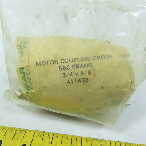 Ohio Gear 411473 Motor Coupling Group 56C Frame 3/4 x 5/8