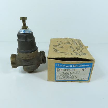 Honeywell Braukmann D05A1106 Pressure Regulating Valve 3/4" 15-150 psi