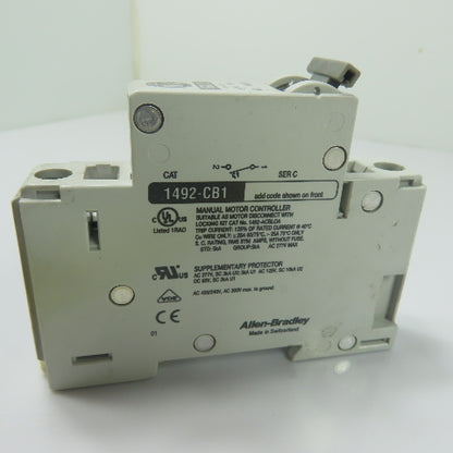 Allen-Bradley G050 1492-CB1 5A 1/2HP Circuit Breaker AC 277V 1Ph