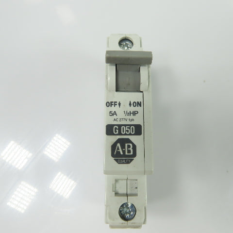 Allen-Bradley G050 1492-CB1 5A 1/2HP Circuit Breaker AC 277V 1Ph