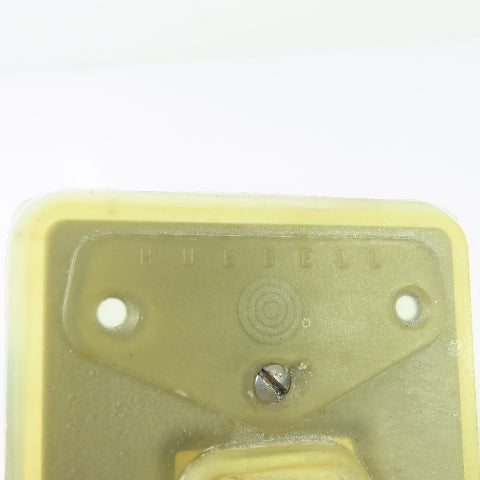 Hubbell 232-A Weatherproof Switch Plate and Toggle Switch Lot Of 2