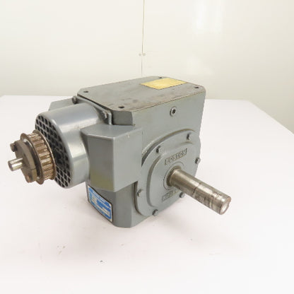 Boston Gear 73210F3671 Right Angle Gear Reducer 10:1 Ratio 175RPM 2306In-Lb