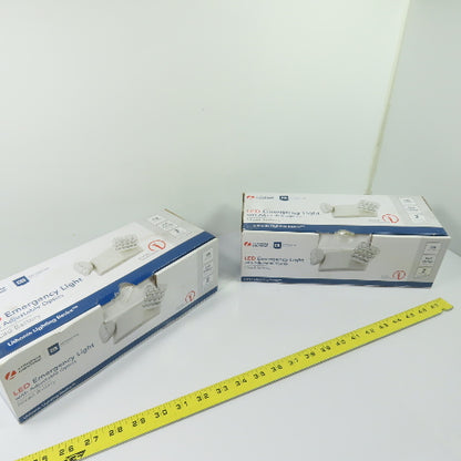 Lithonia EU2C M6 LED Emergency Light Dual Voltage 120/277V Lot of 2