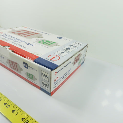 Lithonia ECRG RD M6 LED Exit Emergency Light Combo Red Green Switchable 120-277V