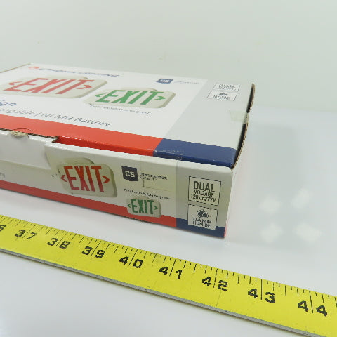 Lithonia EXRG LED Exit Sign Red Green Interchangeable Emergency Light 120-277V