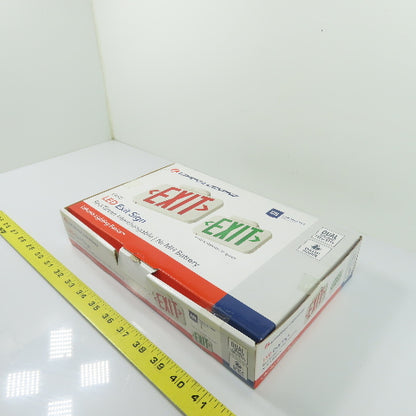Lithonia EXRG LED Exit Sign Red Green Interchangeable Emergency Light 120-277V