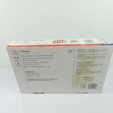 Lithonia EXRG LED Exit Sign Red Green Interchangeable Emergency Light 120-277V