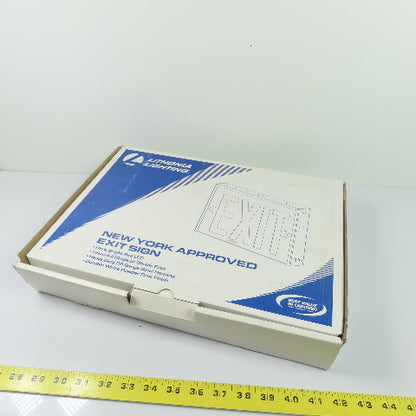 Lithonia Lighting LXNY W 3 R EL M4 LED Exit Sign Emergency Light 120/277V