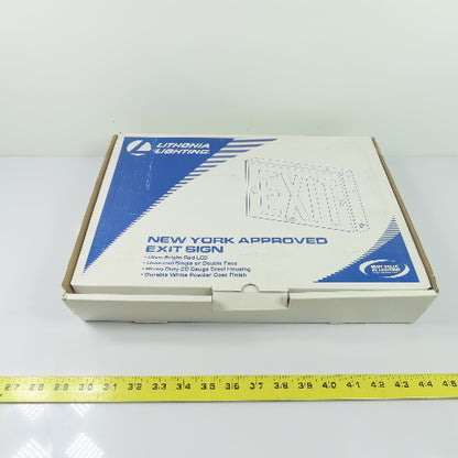 Lithonia Lighting LXNY W 3 R EL M4 LED Exit Sign Emergency Light 120/277V