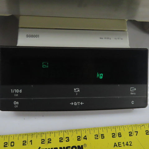 Mettler Toledo SG8001 8100g 0.1g Lab Precision Balance Benchtop Scale 14" x 11"