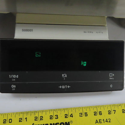 Mettler Toledo SG8001 8100g 0.1g Lab Precision Balance Benchtop Scale 14" x 11"