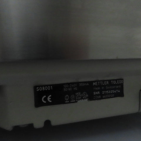 Mettler Toledo SG8001 8100g 0.1g Lab Precision Balance Benchtop Scale 14" x 11"