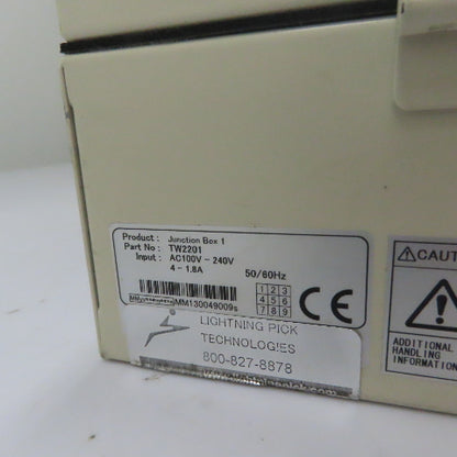 Lightning Pick Technologies TW2201 Junction Box 1 Control Enclosure 100-240V