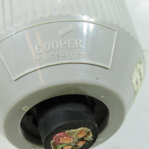 Cooper Power-Lock Heavy Duty Locking Connector 30A 600VAC 3W Grounding