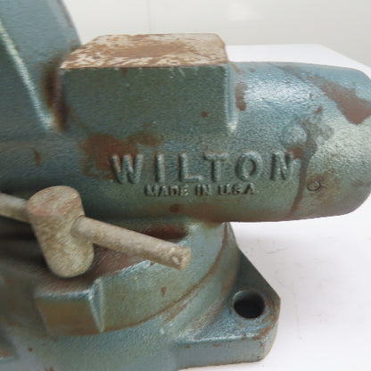 Wilton 4-1/2" Jaw Swivel Base Bench Mount Bullet Vise 7" Open