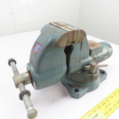 Wilton 4-1/2" Jaw Swivel Base Bench Mount Bullet Vise 7" Open