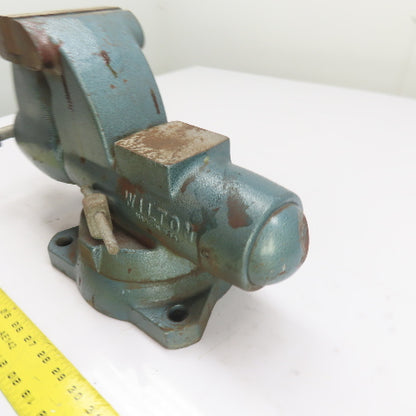 Wilton 4-1/2" Jaw Swivel Base Bench Mount Bullet Vise 7" Open