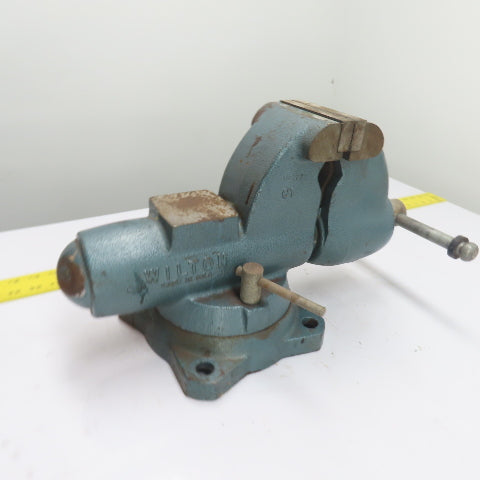 Wilton 4-1/2" Jaw Swivel Base Bench Mount Bullet Vise 7" Open