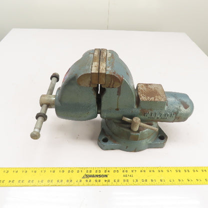 Wilton 4-1/2" Jaw Swivel Base Bench Mount Bullet Vise 7" Open