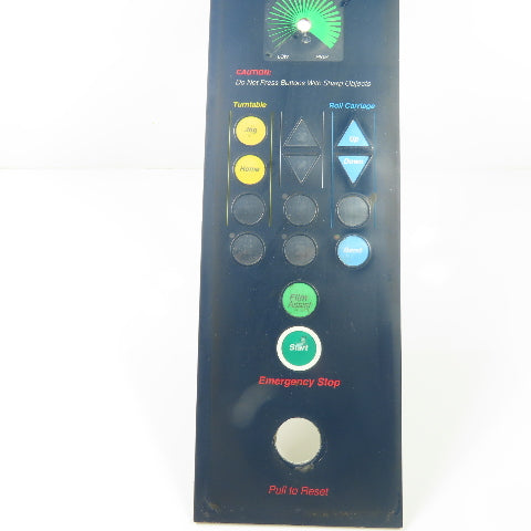 Lantech 55003701 Q-Series Stretch Wrapper Control Panel Faceplate Assembly