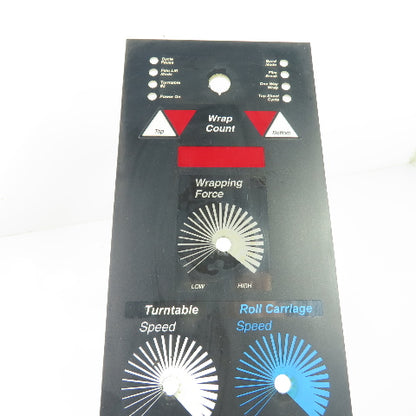 Lantech Stretch Wrapper Membrane Control Panel Faceplate