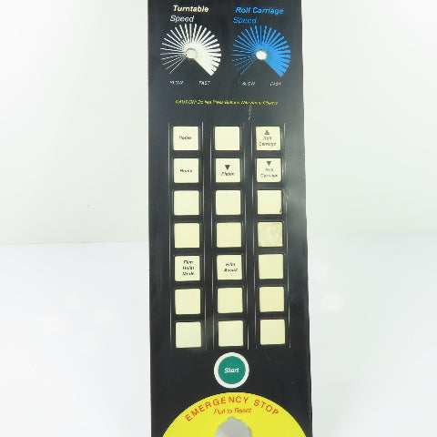 Lantech Stretch Wrapper Membrane Control Panel Faceplate