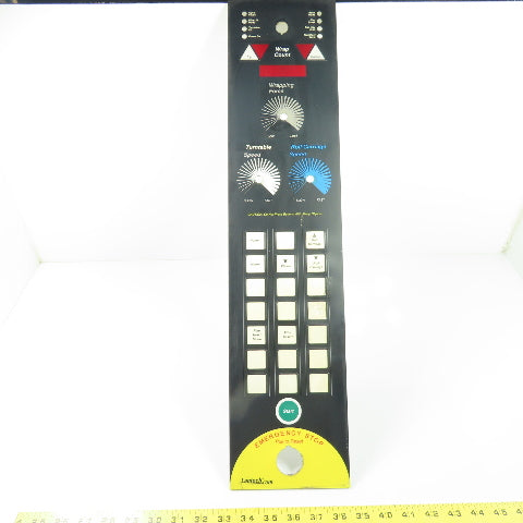 Lantech Stretch Wrapper Membrane Control Panel Faceplate