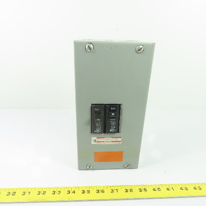 Eaton Cutler-Hammer BR24L70SGP Main Lug Load Center W/ 2 20A Circuit Breakers