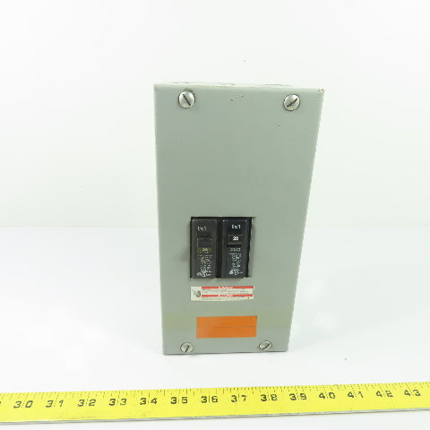 Eaton Cutler-Hammer BR24L70SGP Main Lug Load Center W/ 2 20A Circuit Breakers