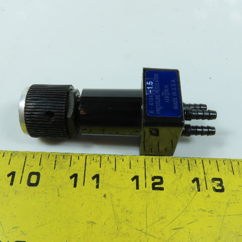 Air-Trol R-4104-1.5 Miniature Pneumatic Pressure Regulator 3-Port Barbed