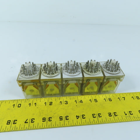 Finder 60.13U Plug-In Relays 11-Pin Octal Base 10A 110/120VAC Lot of 5