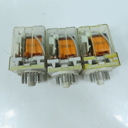 Finder 60.13U Plug-In Relays 11-Pin Octal Base 10A 110/120VAC Lot of 5