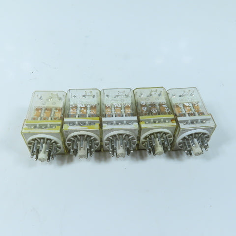Finder 60.13U Plug-In Relays 11-Pin Octal Base 10A 110/120VAC Lot of 5