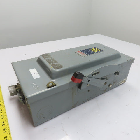 Square D H362 60A 3-Pole Single Throw Fusible Safety Disconnect Switch 600V
