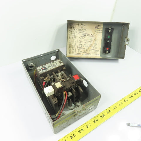 Cutler-Hammer A10AN0 NEMA Size 00 Magnetic Motor Starter 3Ph 9A Max Enclosed