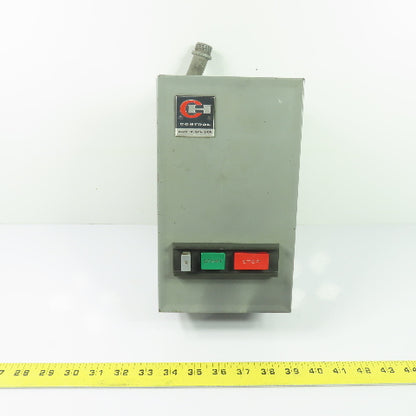 Cutler-Hammer A10AN0 NEMA Size 00 Magnetic Motor Starter 3Ph 9A Max Enclosed