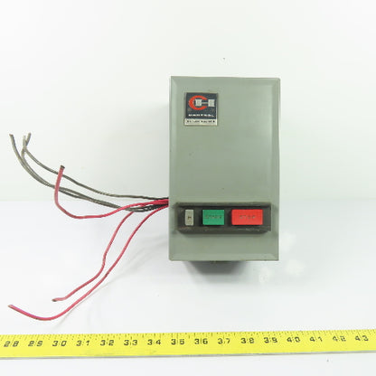 Cutler-Hammer A10AG0 Magnetic Motor Starter Size 00 3-Pole 9A Ser B1