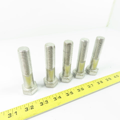 THE F593D Hex Head Cap Screw Bolt 304 Stainless Steel 3/4"-10 x 3" Lot of 5