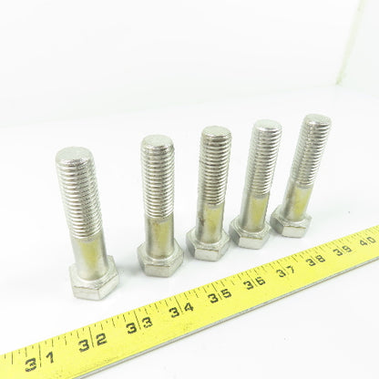 THE F593D Hex Head Cap Screw Bolt 304 Stainless Steel 3/4"-10 x 3" Lot of 5