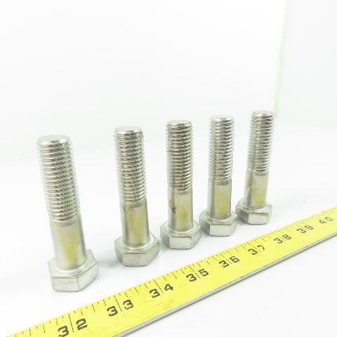 THE F593D Hex Head Cap Screw Bolt 304 Stainless Steel 3/4"-10 x 3" Lot of 5