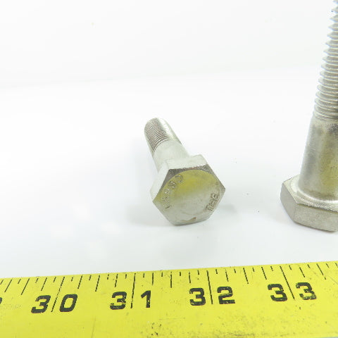 THE F593D Hex Head Cap Screw Bolt 304 Stainless Steel 3/4"-10 x 3" Lot of 5