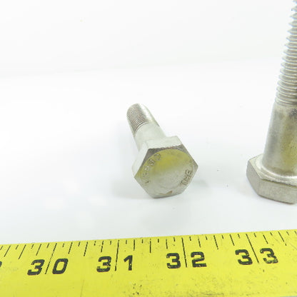 THE F593D Hex Head Cap Screw Bolt 304 Stainless Steel 3/4"-10 x 3" Lot of 5