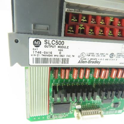 Allen-Bradley 1746-OA16 Ser D SLC 500 Output Module Lot Of 5