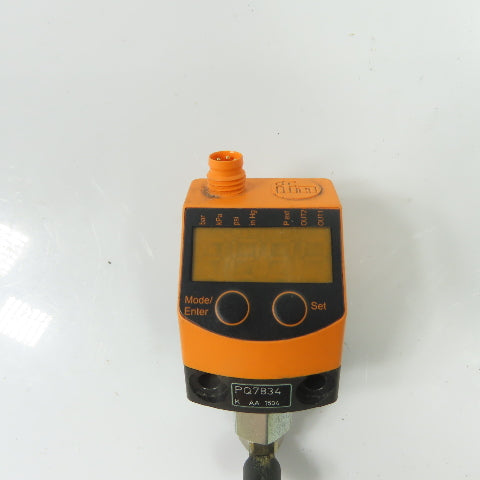 ifm electronic PQ7834 Electronic Pressure Sensor -1...10 bar 18...32V DC IP65